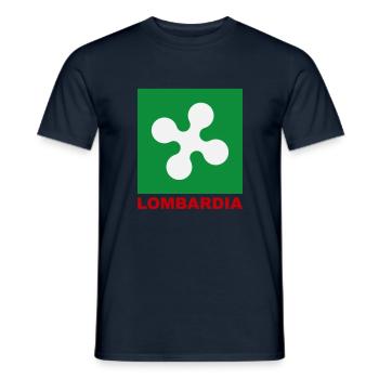 Lombardie Italie Sites Touristiques Voyage - T-shirt homme - marine - Devant - AI Model Male 178 light (178cm)
