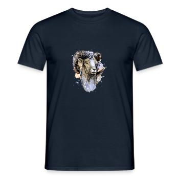 Bock - Männer T-Shirt - Navy - Vorne - AI Model Male 178 light (178cm)