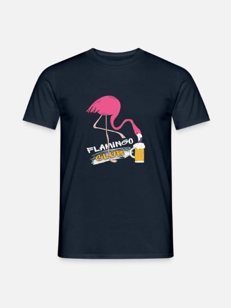 Flamingo Club - Männer T-Shirt - Navy