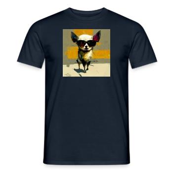 Chihuahua Style - Men's T-Shirt - navy - Front - AI Model Male 178 light (178cm)
