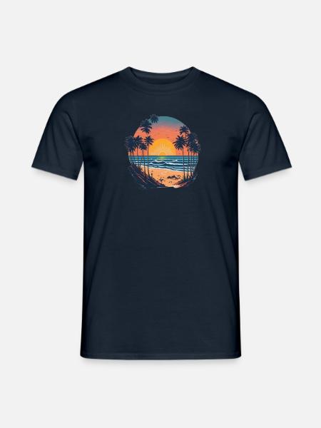 Beach - Männer T-Shirt - Navy
