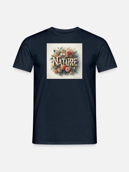 NATURE - Natur - Männer T-Shirt - Navy