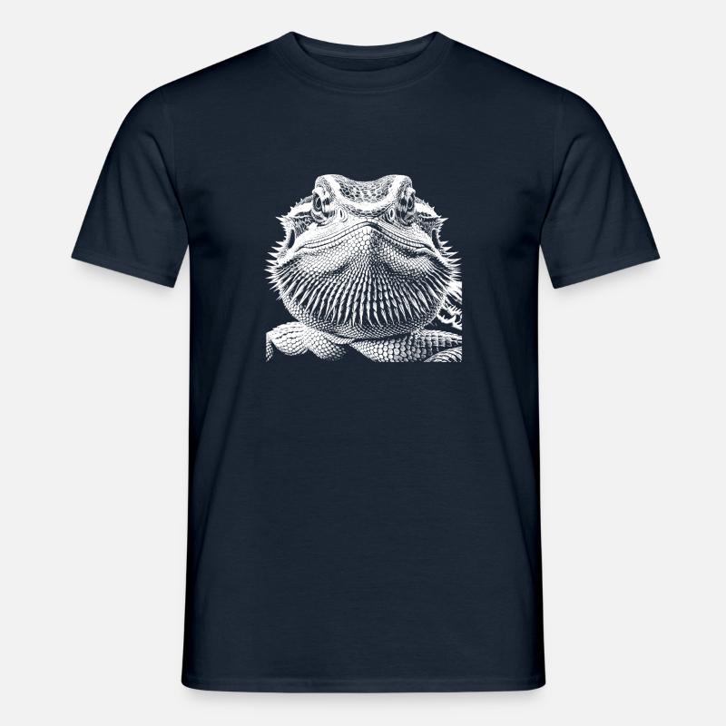 Bartagame - Männer T-Shirt - Navy