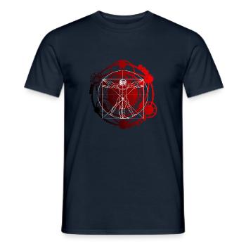 Symbol Zirkel des Lebens - Männer T-Shirt - Navy - Vorne - AI Model Male 178 light (178cm)