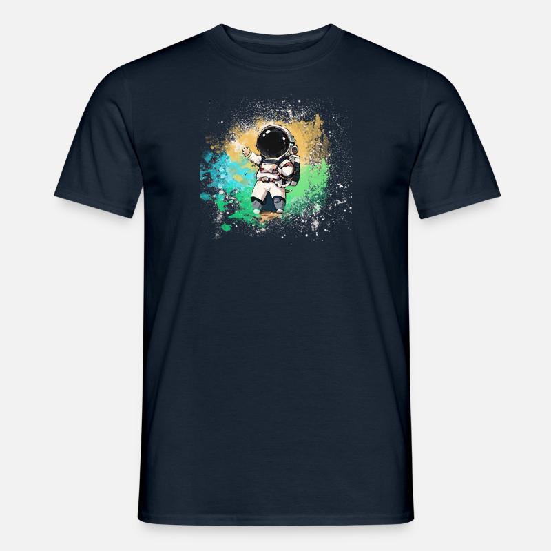 graffiti,malerei,bunt, Astronaut - Männer T-Shirt - Navy