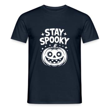 Stay Spooky Funny Halloween Design - Men's T-Shirt - navy - Front - AI Model Male 178 light (178cm)