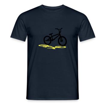 BMX, Bicycle Motocross - Men's T-Shirt - navy - Front - AI Model Male 178 light (178cm)