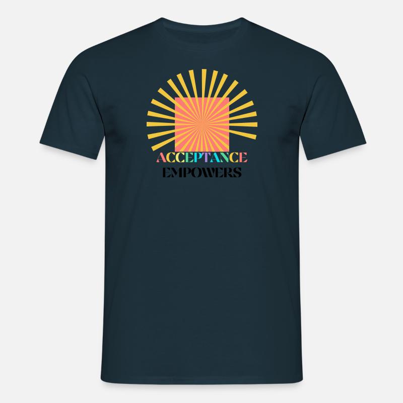 Acceptance Empowers - Männer T-Shirt - Navy
