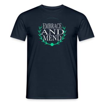 blagues géniales citations de soutien geek - T-shirt homme - marine - Devant - AI Model Male 178 light (178cm)