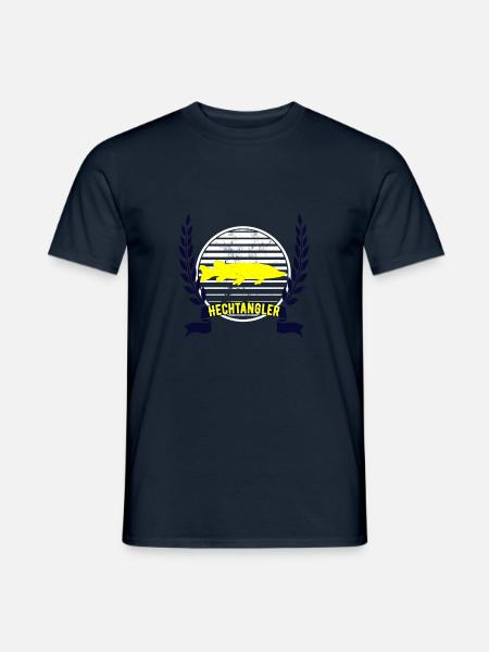 Hecht Angler Batch - Männer T-Shirt - Navy