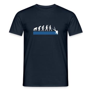 Évolution des plongeurs - T-shirt homme - marine - Devant - AI Model Male 178 light (178cm)