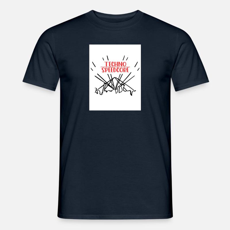Techno - Speedcore Techno Music - Men's T-Shirt - navy