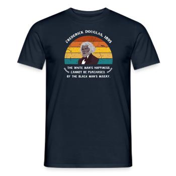 Frederick Douglas Sunset Black History Month - Männer T-Shirt - Navy - Vorne - AI Model Male 178 light (178cm)