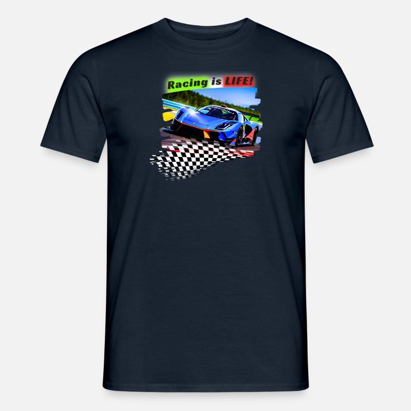 LA COURSE, C’EST LA VIE! - T-shirt homme - marine