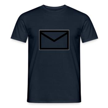 enveloppe - T-shirt homme - marine - Devant - AI Model Male 178 light (178cm)