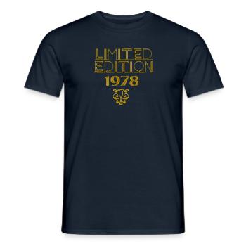 1978,limited edition,gold,ornament - Männer T-Shirt - Navy - Vorne - AI Model Male 178 light (178cm)