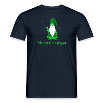Merry Christmas - Men's T-Shirt - navy - Front - AI Model Male 178 light (178cm)