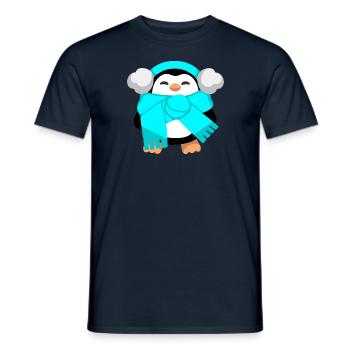 Penguin - Men's T-Shirt - navy - Front - AI Model Male 178 light (178cm)