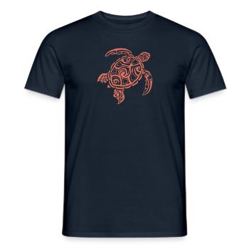Sea turtle - Men's T-Shirt - navy - Front - AI Model Male 178 light (178cm)