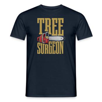 Chirurgien d’arbre Drôle d’arboriculteur Bûcheron Bûcheron - T-shirt homme - marine - Devant - AI Model Male 178 light (178cm)