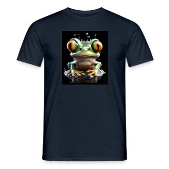 Grenouille #1 - T-shirt homme - marine - Devant - AI Model Male 178 light (178cm)