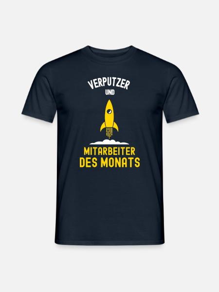 Verputzer Mitarbeiter des Monats Stuckateur Firma - Männer T-Shirt - Navy