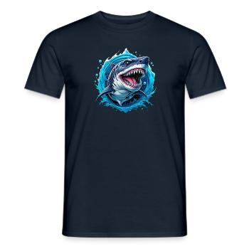 requin - T-shirt homme - marine - Devant - AI Model Male 178 light (178cm)