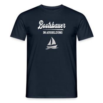 Bootsbauer Ausbildung Bootsbauerazubi Lehre Azubi - Männer T-Shirt - Navy - Vorne - AI Model Male 178 light (178cm)