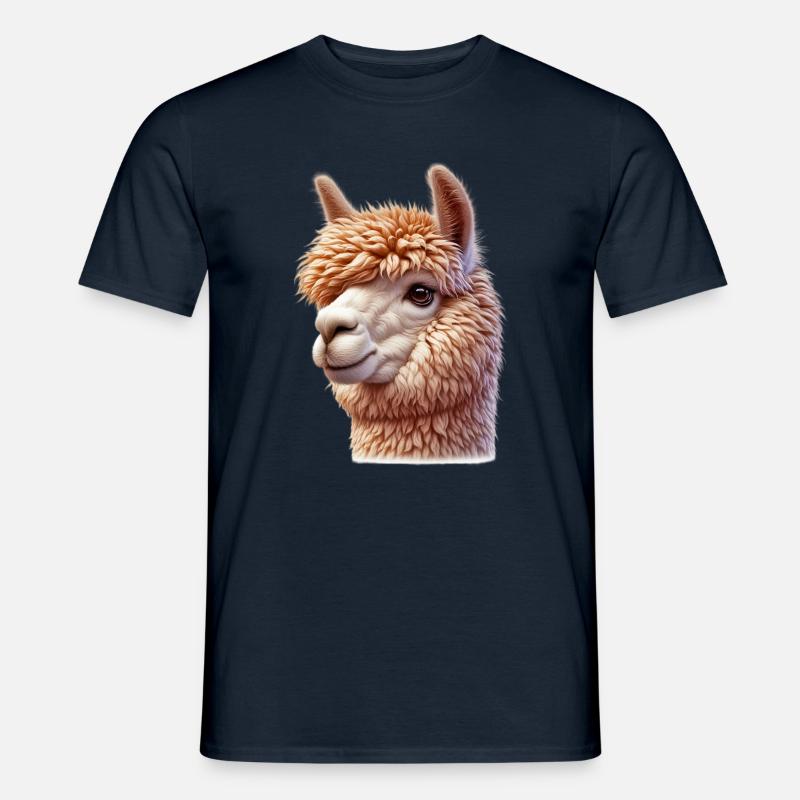 Alpaka - Männer T-Shirt - Navy
