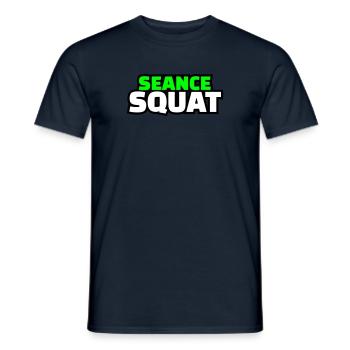 séance squat - T-shirt homme - marine - Devant - AI Model Male 178 light (178cm)