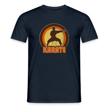 Karate - Männer T-Shirt - Navy - Vorne - AI Model Male 178 light (178cm)