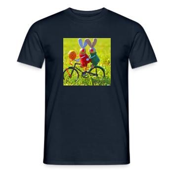 Ostern-Osterhasen - Männer T-Shirt - Navy - Vorne - AI Model Male 178 light (178cm)