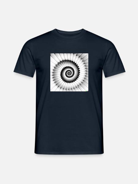 Fibonacci - Männer T-Shirt - Navy