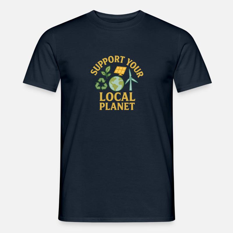 Support Your Local Planet - Männer T-Shirt - Navy