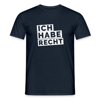 J'ai raison - T-shirt homme - marine - Devant - AI Model Male 178 light (178cm)