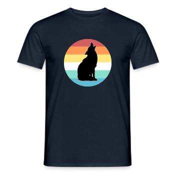 loup - T-shirt homme - marine - Devant - AI Model Male 178 light (178cm)