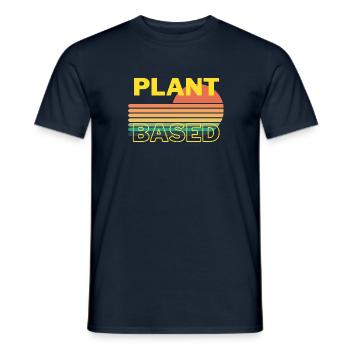 Plant Based - Männer T-Shirt - Navy - Vorne - AI Model Male 178 light (178cm)
