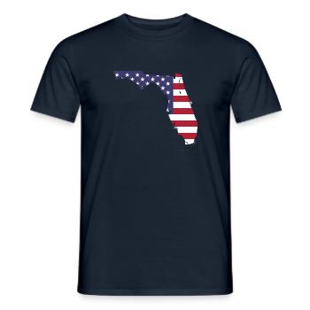 FLORIDE chemise - T-shirt homme - marine - Devant - AI Model Male 178 light (178cm)