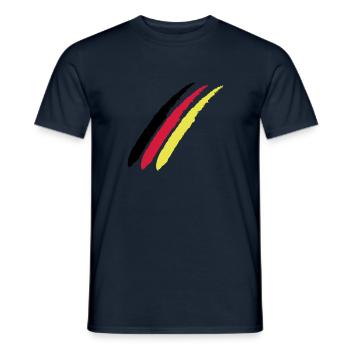 Germany German Fan Gift - Men's T-Shirt - navy - Front - AI Model Male 178 light (178cm)