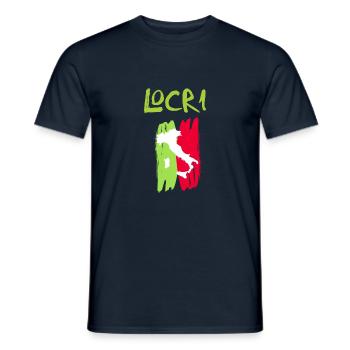 Locri Souvenir Kalabrien - Männer T-Shirt - Navy - Vorne - AI Model Male 178 light (178cm)