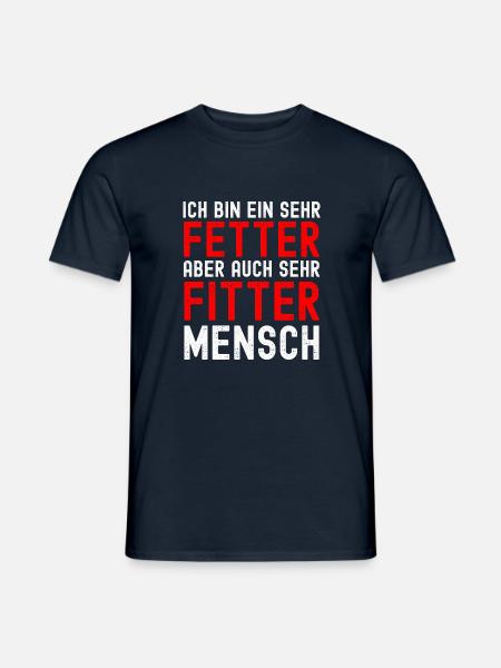 Fett und Fit - Ehrenhaider Drachilords Rainer W - Männer T-Shirt - Navy