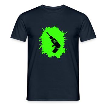 Drill Blobs Craftsman - Men's T-Shirt - navy - Front - AI Model Male 178 light (178cm)