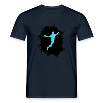 Éclaboussures de handball - T-shirt homme - marine - Devant - AI Model Male 178 light (178cm)