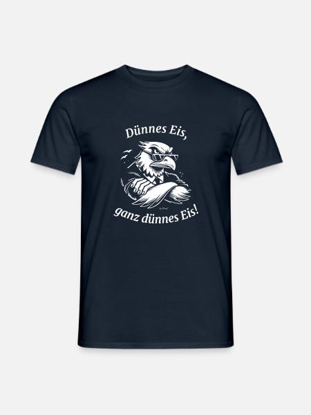 Dünnes Eis - Männer T-Shirt - Navy