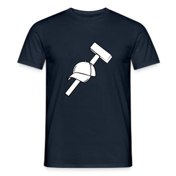 Casquettes bleues Mottek - T-shirt homme - marine - Devant - AI Model Male 178 light (178cm)