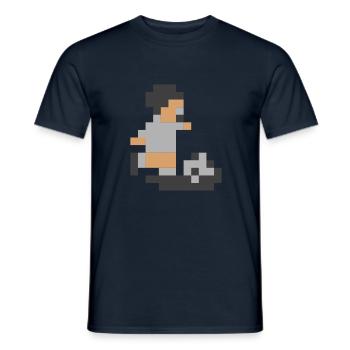 Sensi Pixel Man - Männer T-Shirt - Navy - Vorne - AI Model Male 178 light (178cm)