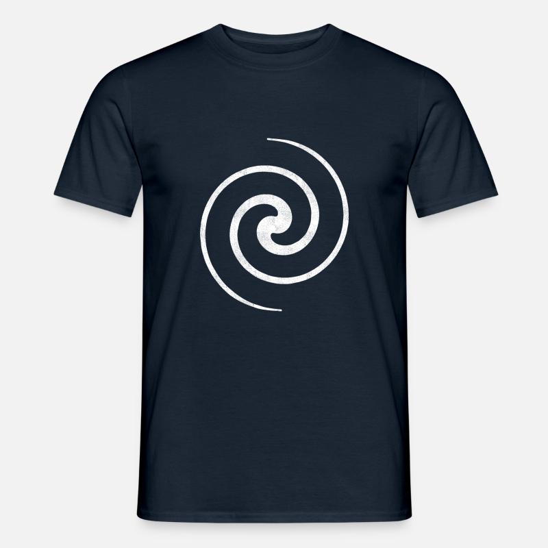 Wirbel - Männer T-Shirt - Navy