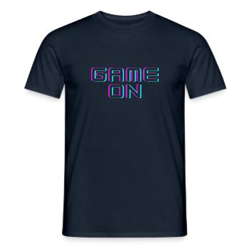 Game on - Männer T-Shirt - Navy - Vorne - AI Model Male 178 light (178cm)