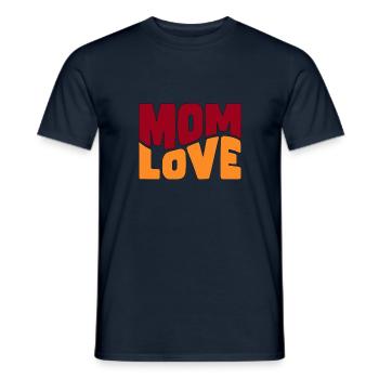 Design Mom Love - T-shirt homme - marine - Devant - AI Model Male 178 light (178cm)
