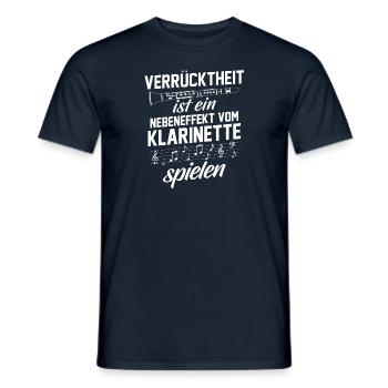 Cadeau d'instrument de musique de clarinette · Madness - T-shirt homme - marine - Devant - AI Model Male 178 light (178cm)